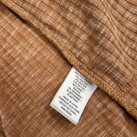 B Collection By Bobeau Women's Orange Ellen Waterfall Ribbed Cardigan Sweater‎ M - Picture 7 of 15